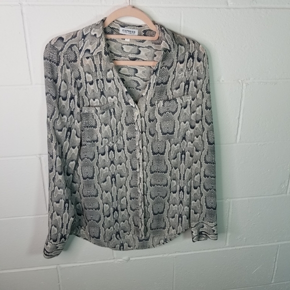 Express Portofino python snakeprint shirt - Picture 5 of 6